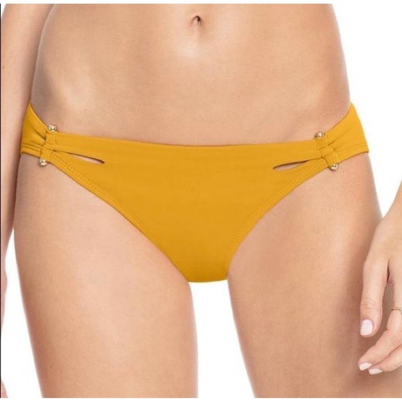 Robin Piccone Other - Robin Piccone Womens Mustard Yellow Luca Cutout Bikini Bottoms Size S